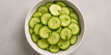 Asian Cucumber Salad with Sesame & Lime