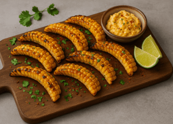 BBQ Corn Ribs with Chili-Lime Butter