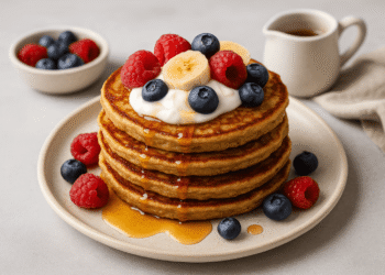 Banana Oat Pancakes (No Refined Sugar)