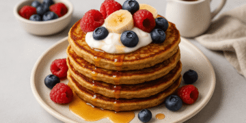 Banana Oat Pancakes (No Refined Sugar)