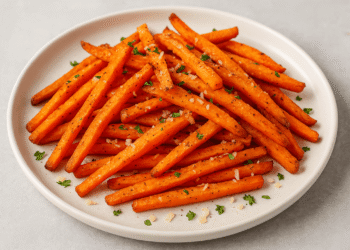 Air Fryer Garlic Parmesan Carrot Fries