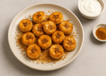 Golden Banana Bites with Cinnamon Crunch