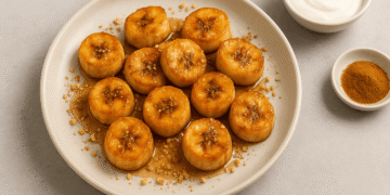 Golden Banana Bites with Cinnamon Crunch