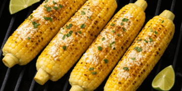 BBQ Grilled Elote-Style Corn (Mexican Street Corn)