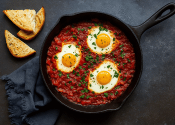 Shakshuka (Eggs in Spiced Tomato Sauce)
