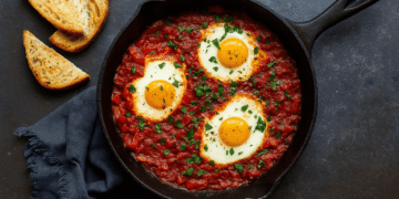 Shakshuka (Eggs in Spiced Tomato Sauce)