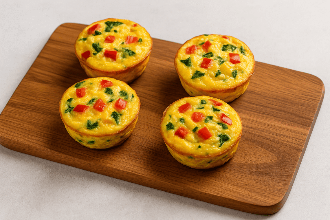 Air Fryer Egg & Veggie Breakfast Cups