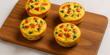 Air Fryer Egg & Veggie Breakfast Cups