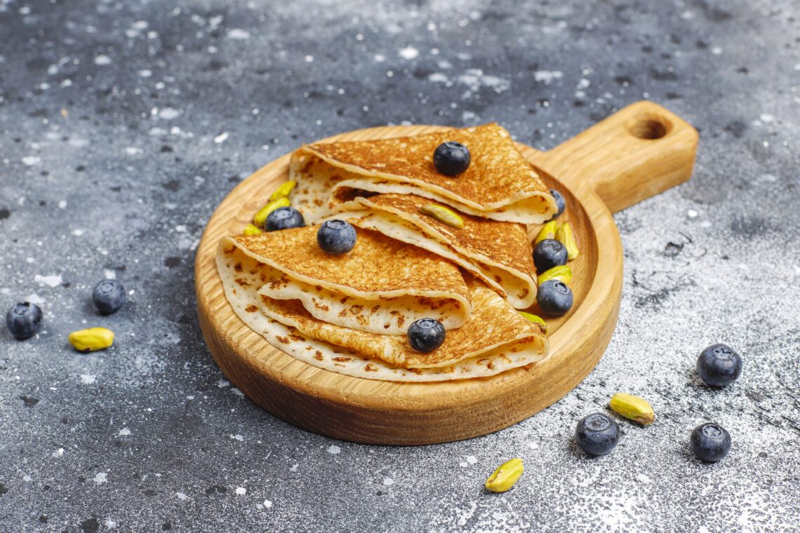 Ricotta Pancakes with Lemon & Blueberries