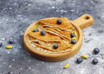 Ricotta Pancakes with Lemon & Blueberries
