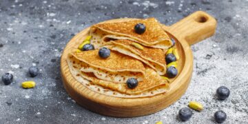 Ricotta Pancakes with Lemon & Blueberries