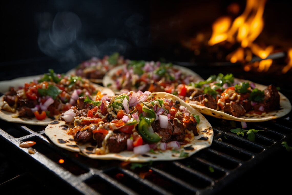 BBQ Grilled Steak Tacos with Chimichurri Sauce
