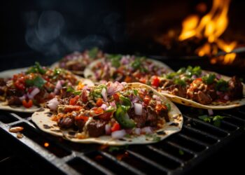 BBQ Grilled Steak Tacos with Chimichurri Sauce