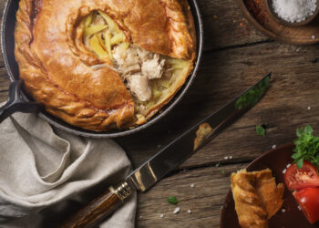 Aussie Meat Pie with Tomato Sauce